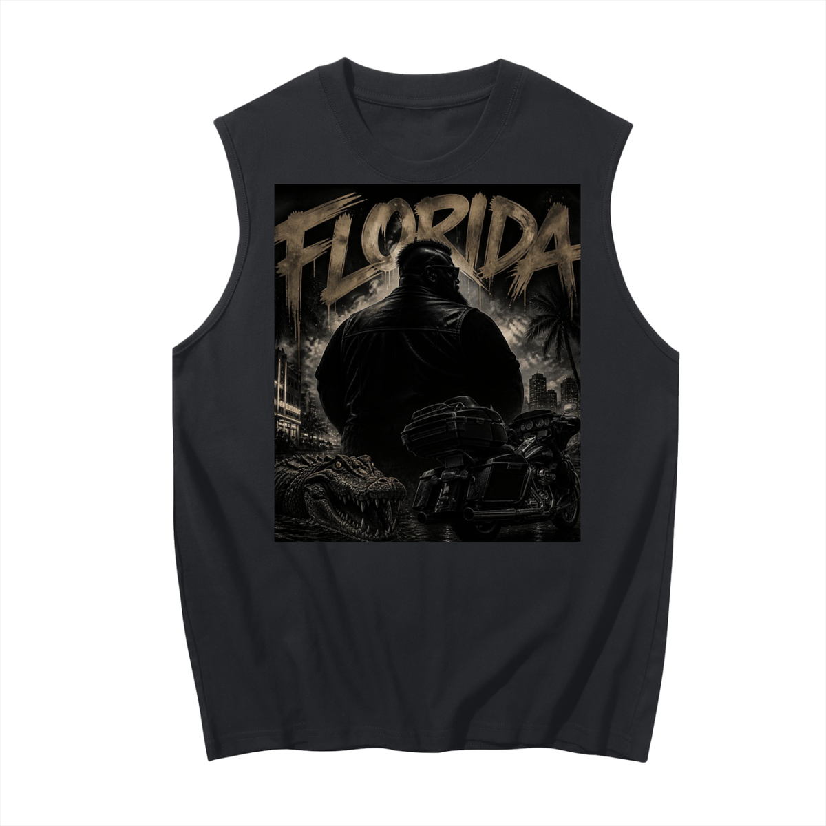 Florida Biker Sleeveless  Tank Top