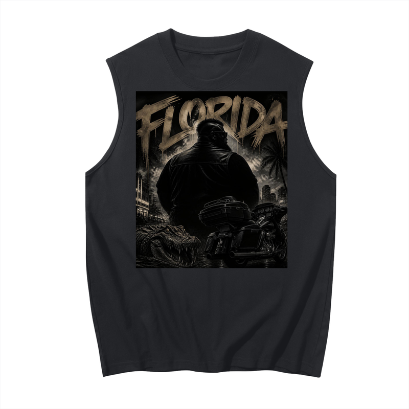 Florida Biker Sleeveless  Tank Top