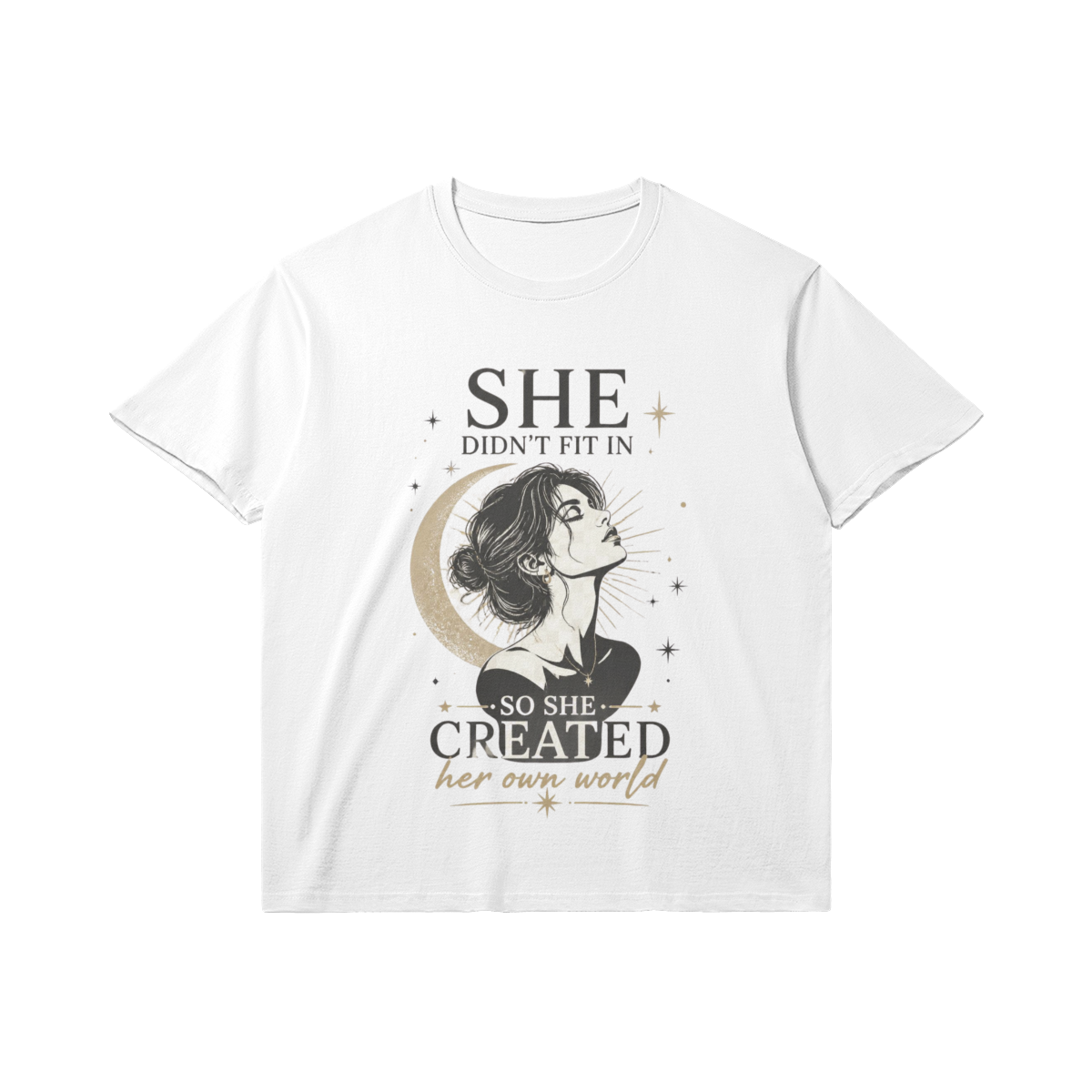 Created Her Own World Women’s Graphic T-Shirt
