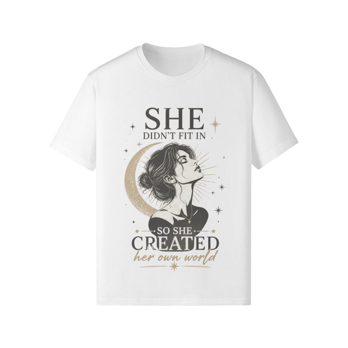 Created Her Own World Women’s Graphic T-Shirt
